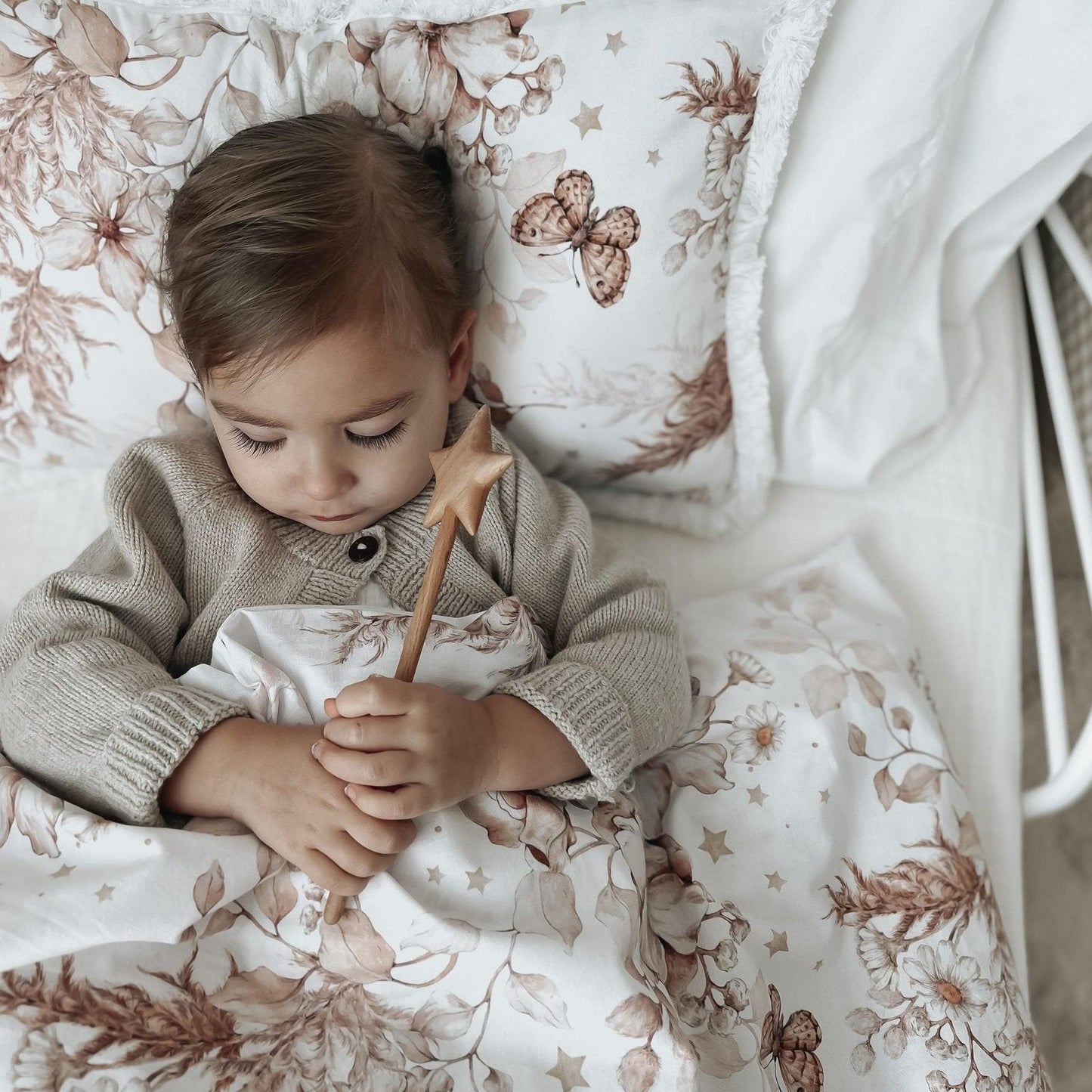 Housse de couette avec taie d'oreiller « Papillon »