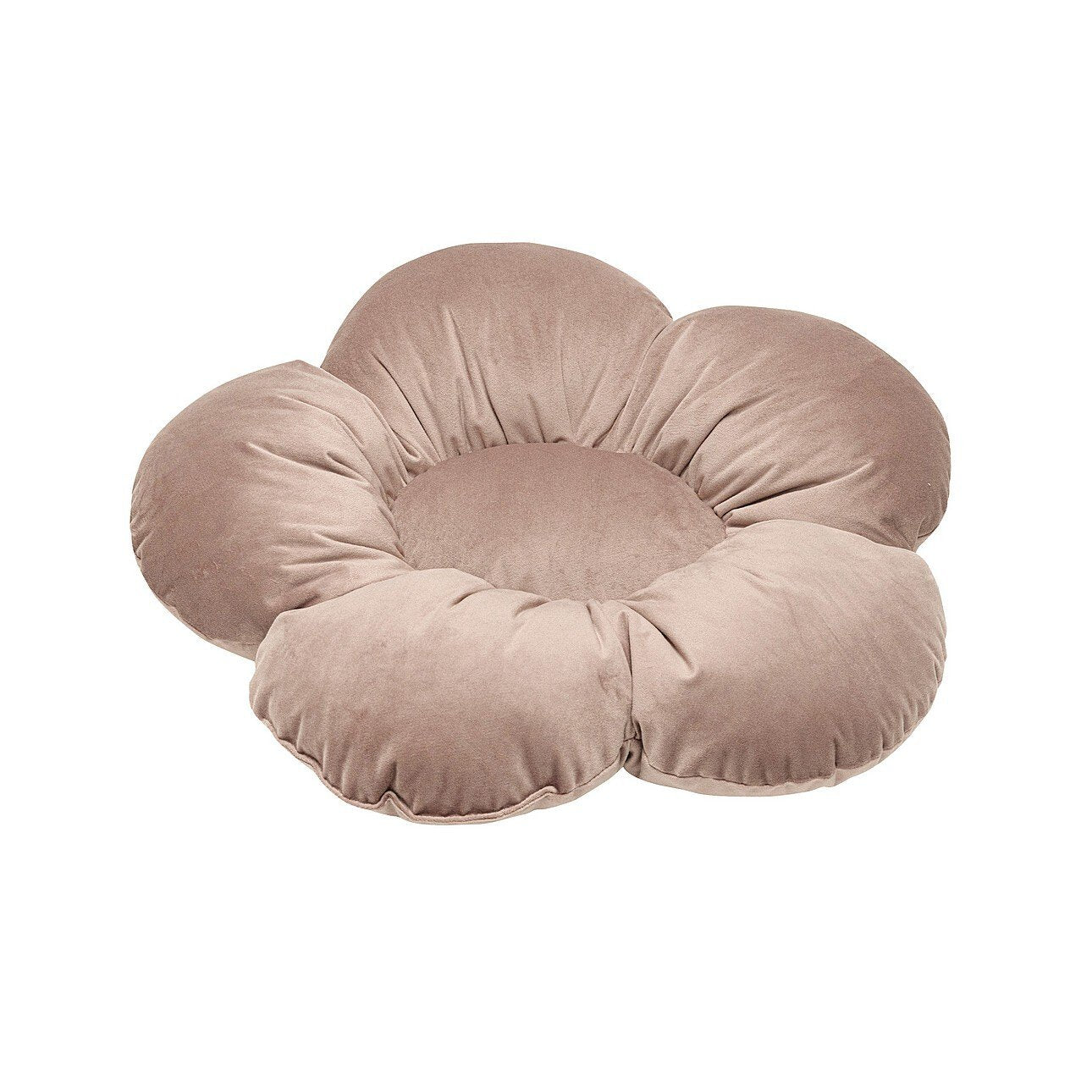 Large velvet flower cushion 'Flower' antique pink