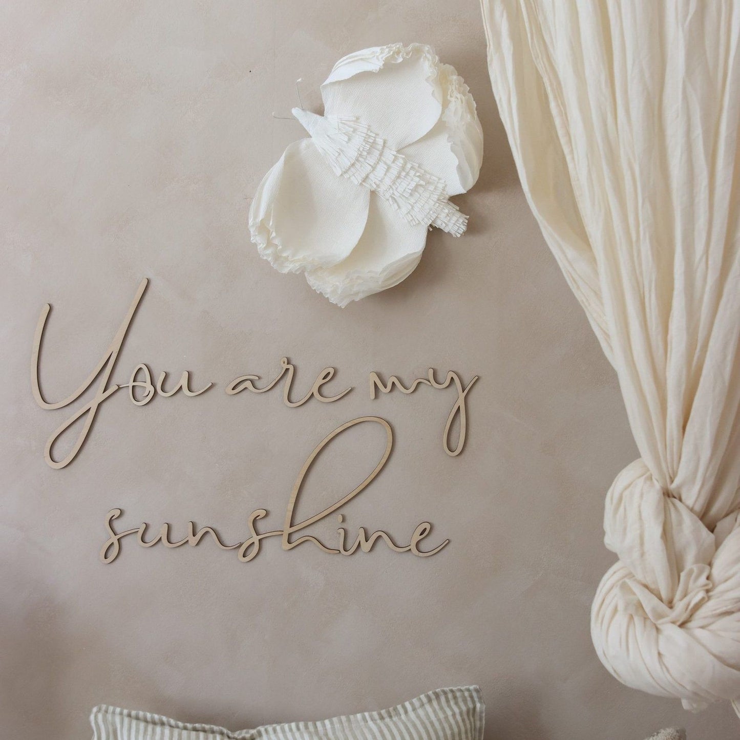 Wooden Text 'You are my sunshine'