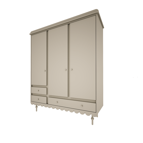 Armoire 3 portes 'Babushku' - Olive