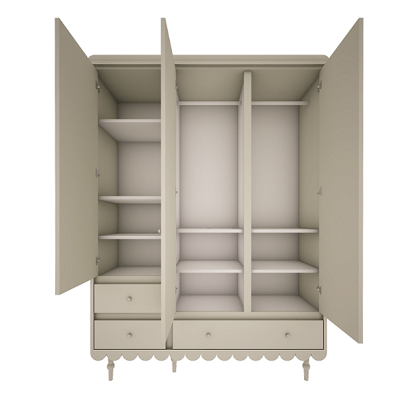 Armoire 3 portes 'Babushku' - Olive