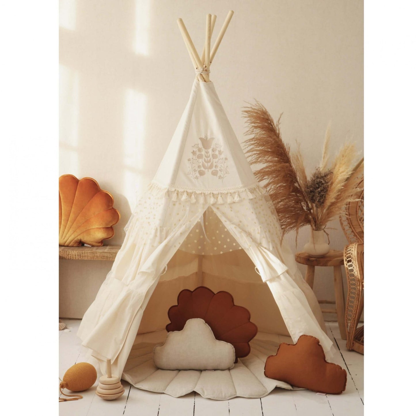 Bed Canopy, "Tangled Flowers"