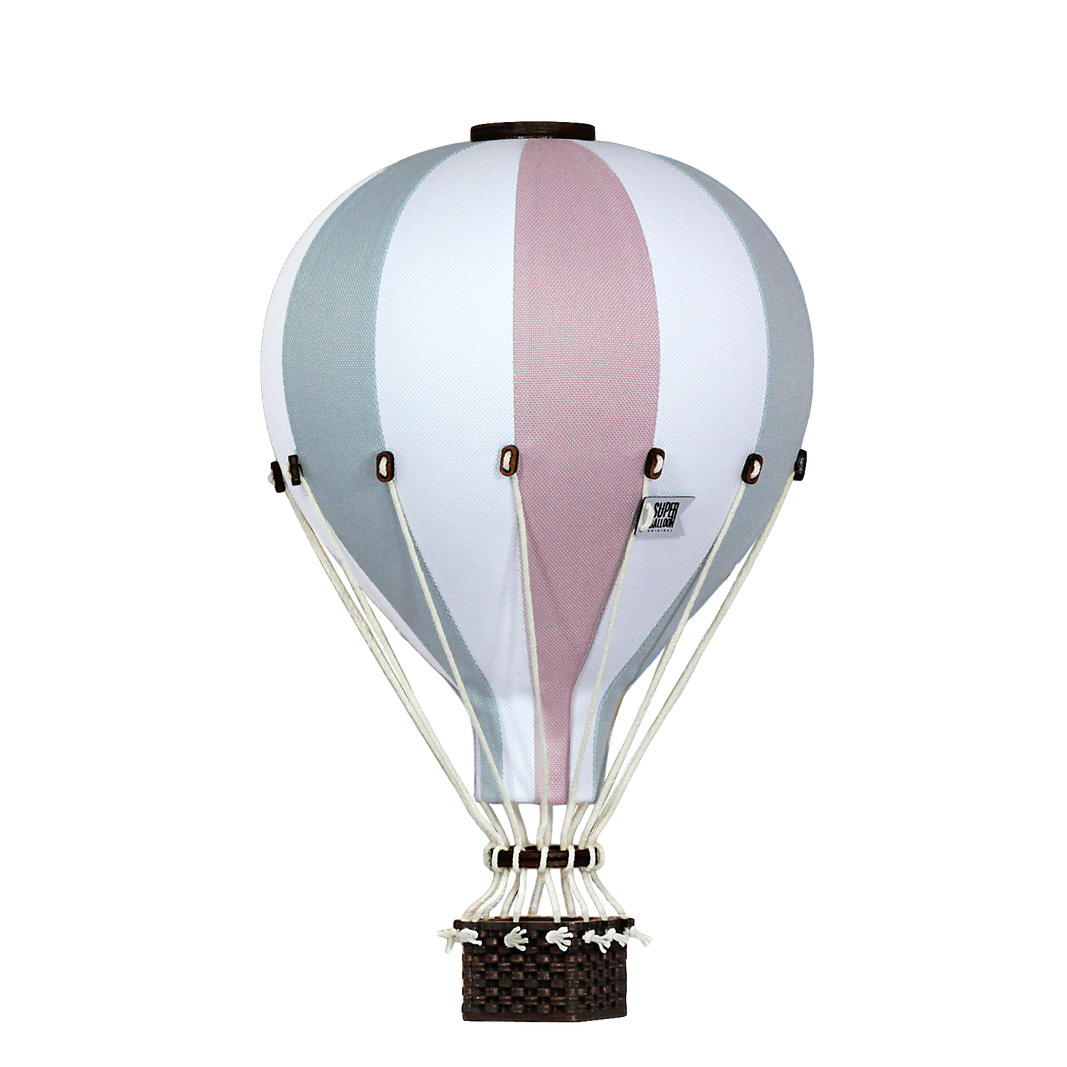 Lucht ballon- Pink Gray White
