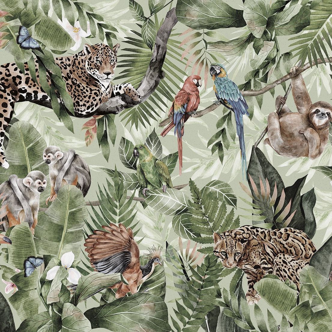 Green Amazonia Behang