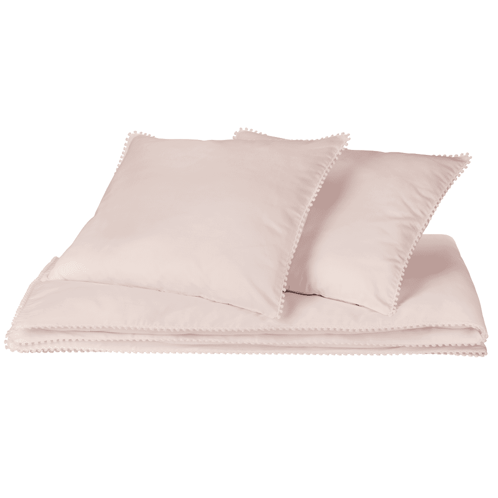 Powder Pink linen bedding set - Cotton & Sweets 140 x 200cm