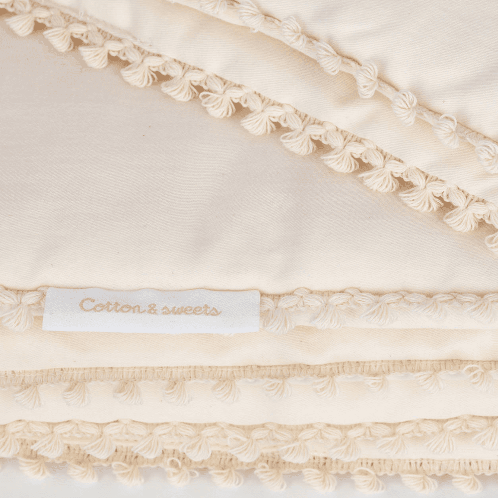 Soft Vanilla linen bedding set - Cotton & Sweets 140 x 200cm