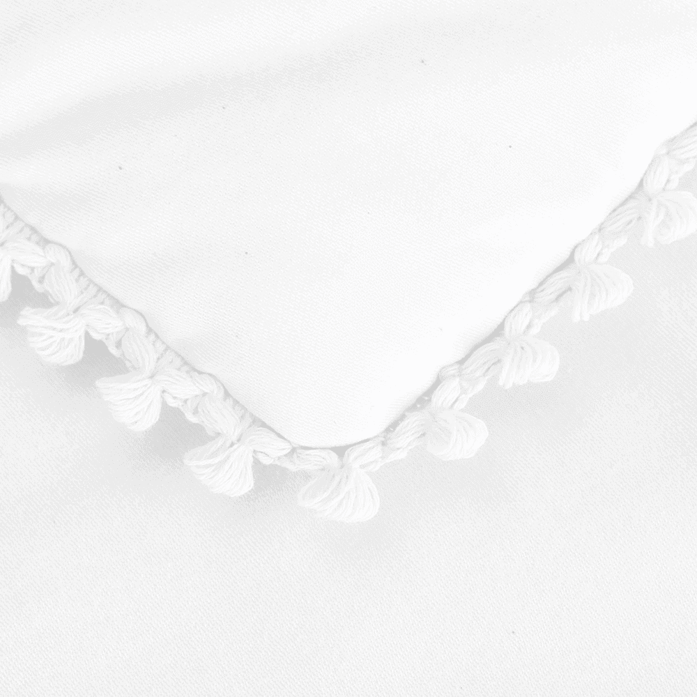 Parure de lit en lin blanc doux - Cotton & Sweets 140 x 200 cm