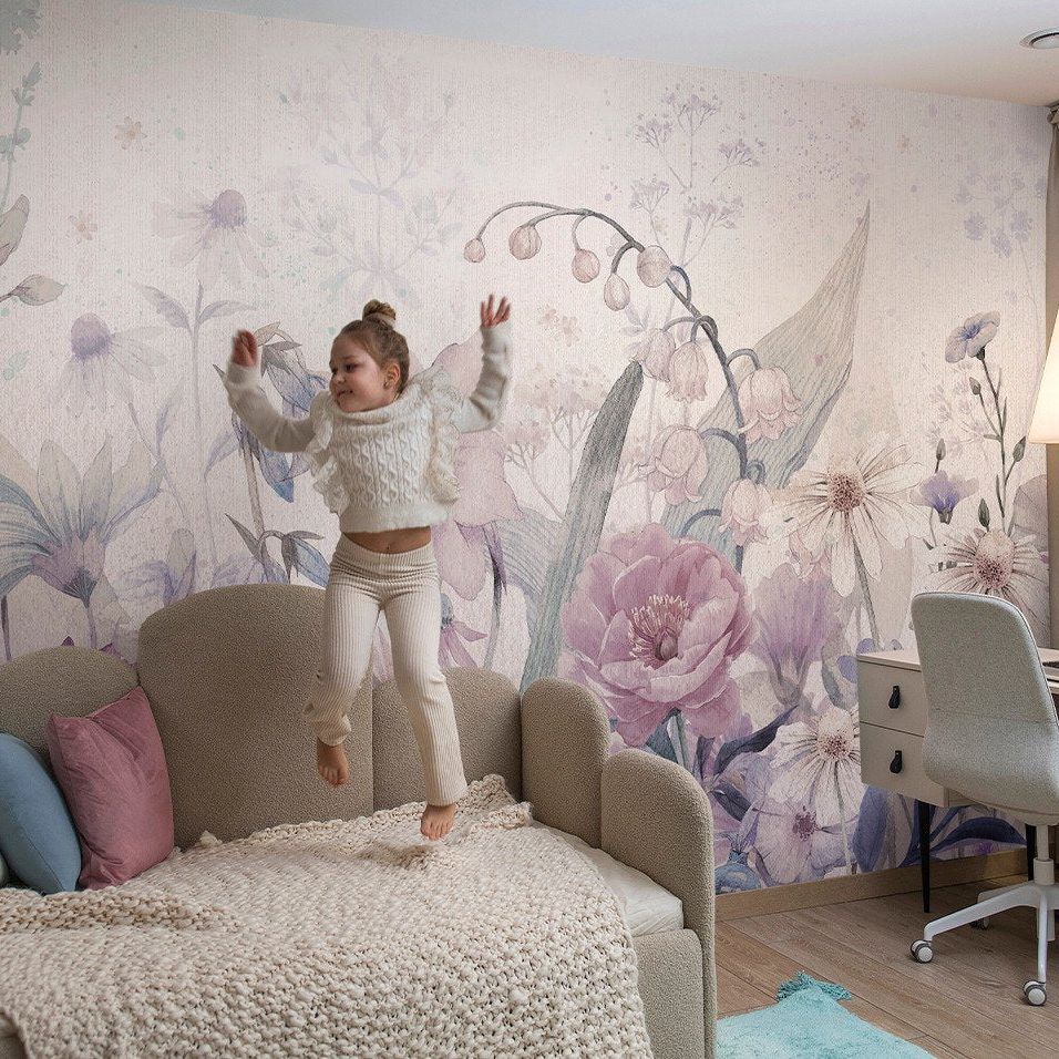 Bloom -Purple- Behang