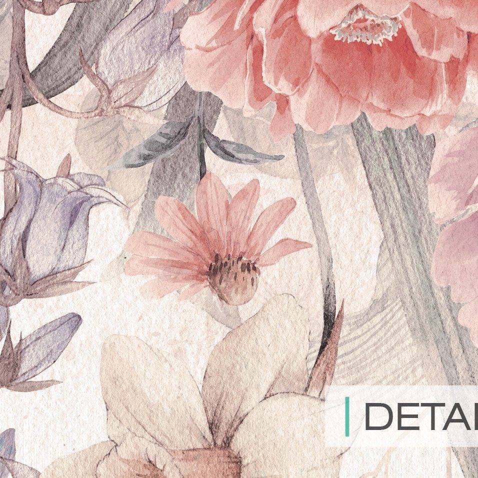 Bloom Up-Pastel- Behang