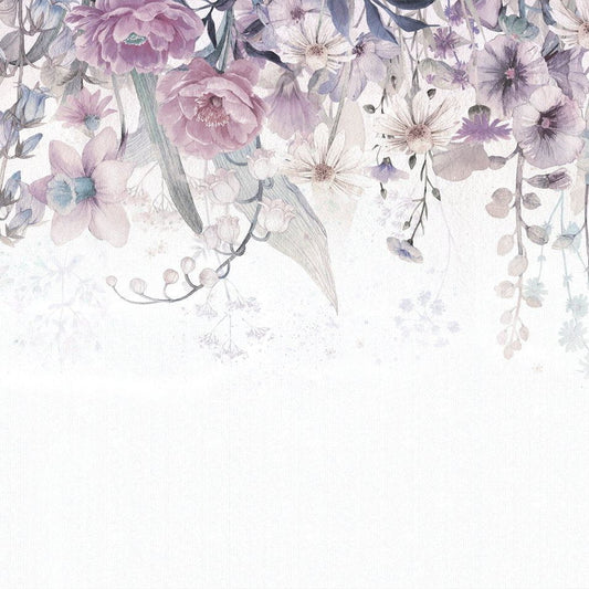 Bloom up-Purple-  Behang