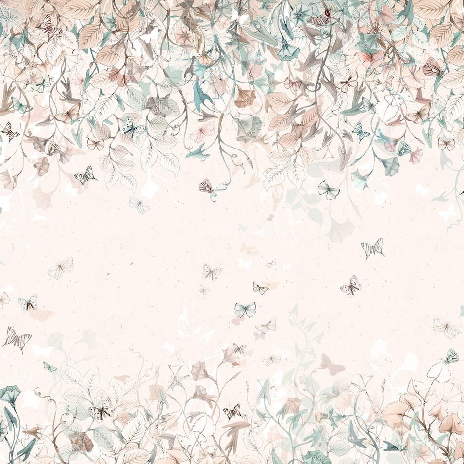 Butterfly Mint Behang