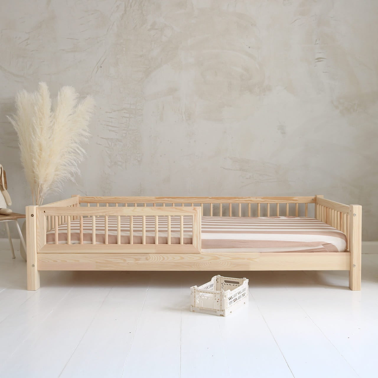 Bed Basic Luna 160x80 cm Naturel