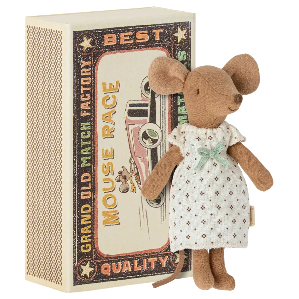 Souris grande sœur dans une boîte d'allumettes - Maileg