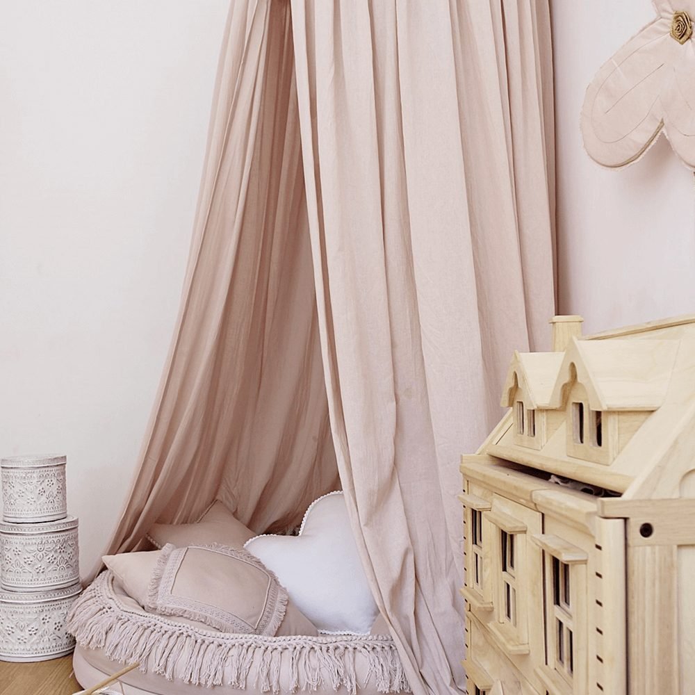 Boho Canopy fi 70 Fringe Maxi Powder pink