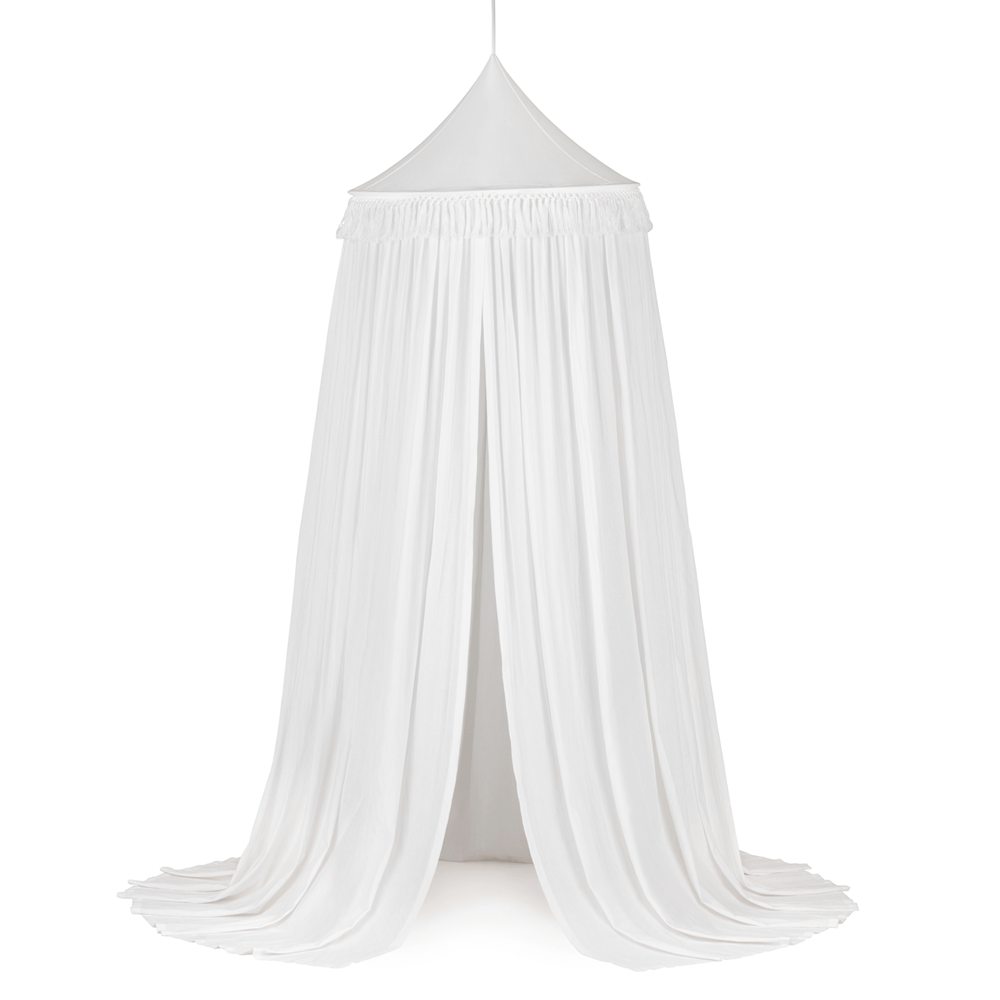 Bedhemel Cotton & Sweets Boho Fringe " White" XL