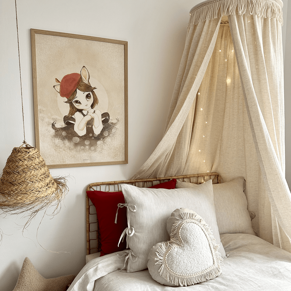 Ciel de lit Coton & Bonbons Boho Twist" Naturel"