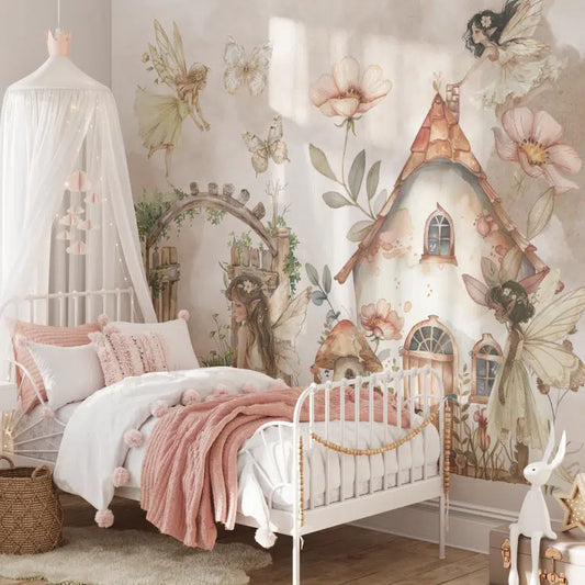 Fairy forest house Wallpaper