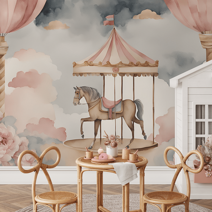 Circus Paard Behang