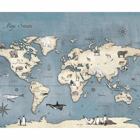 Maps - Dark Blue Wallpaper