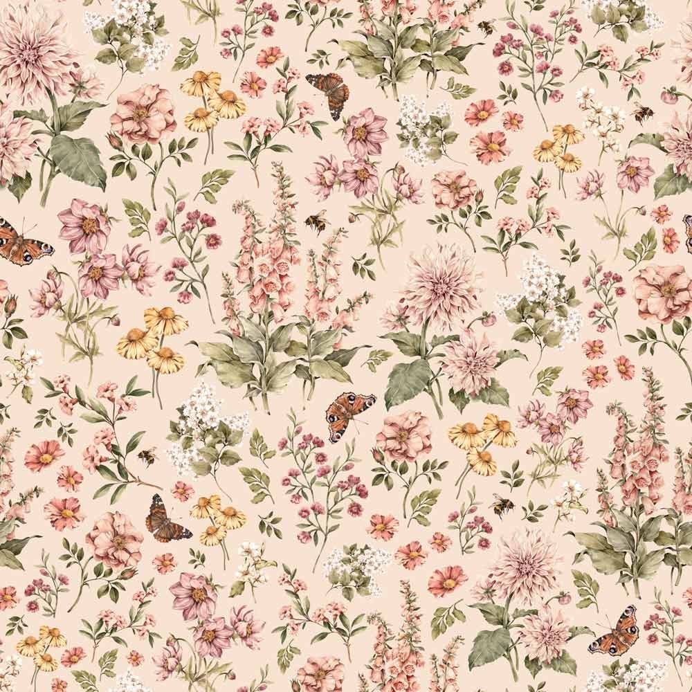 'Floral countryside' Behang