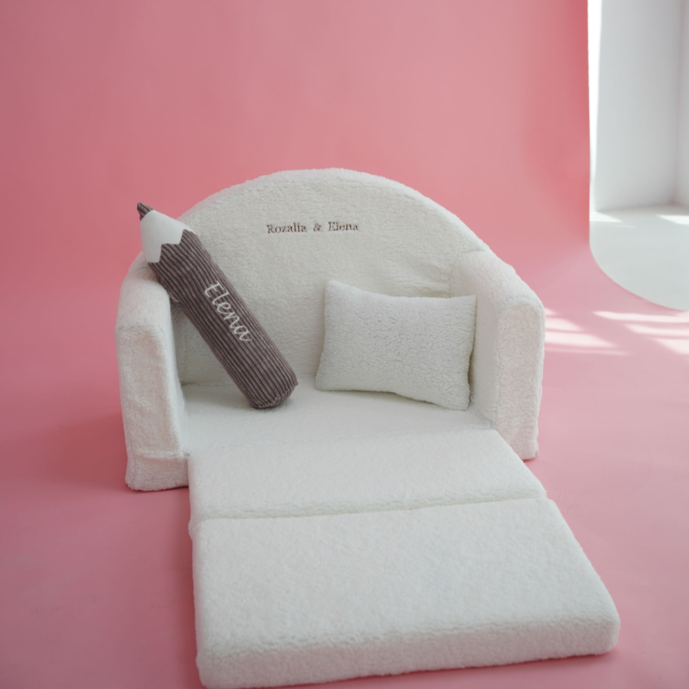 Mini sofa - Wit-  Gepersonaliseerd