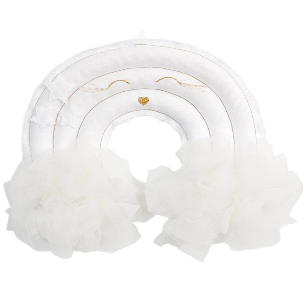 Mobile Arc-en-ciel Grace - Blanc - Coton et Bonbons