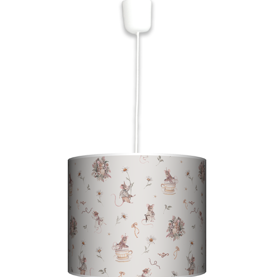 Hanging lamp Mice & Daisies - Beige