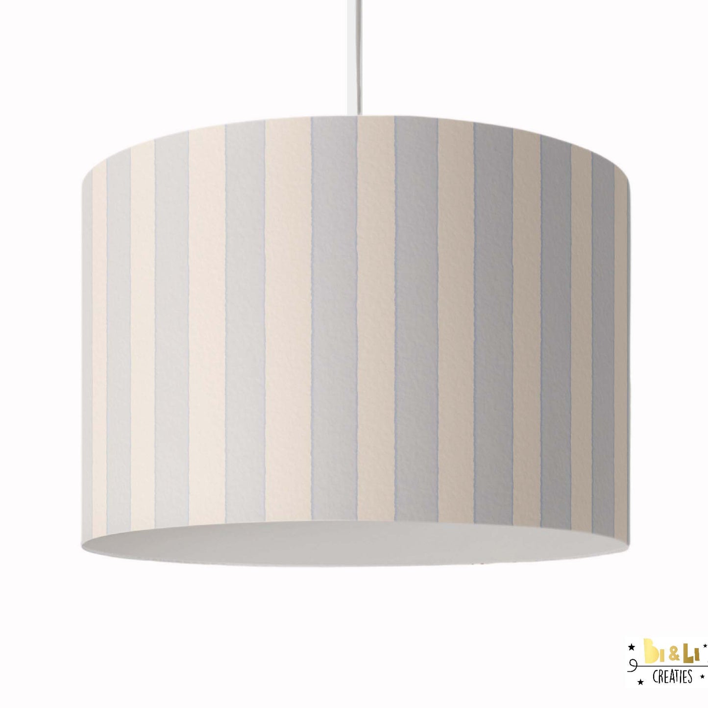 Hanglamp streep licht blauw