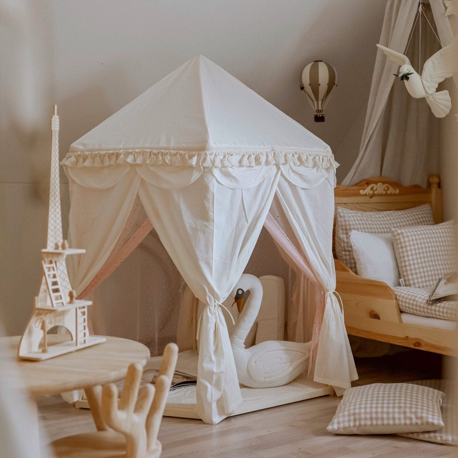 tent paviljoen Boho paviljoen indoor playhouse tent – Deugniet & Co