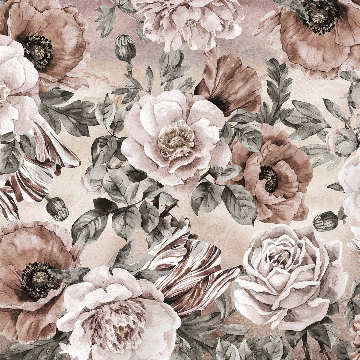 Fond d'écran de fleurs de pavot