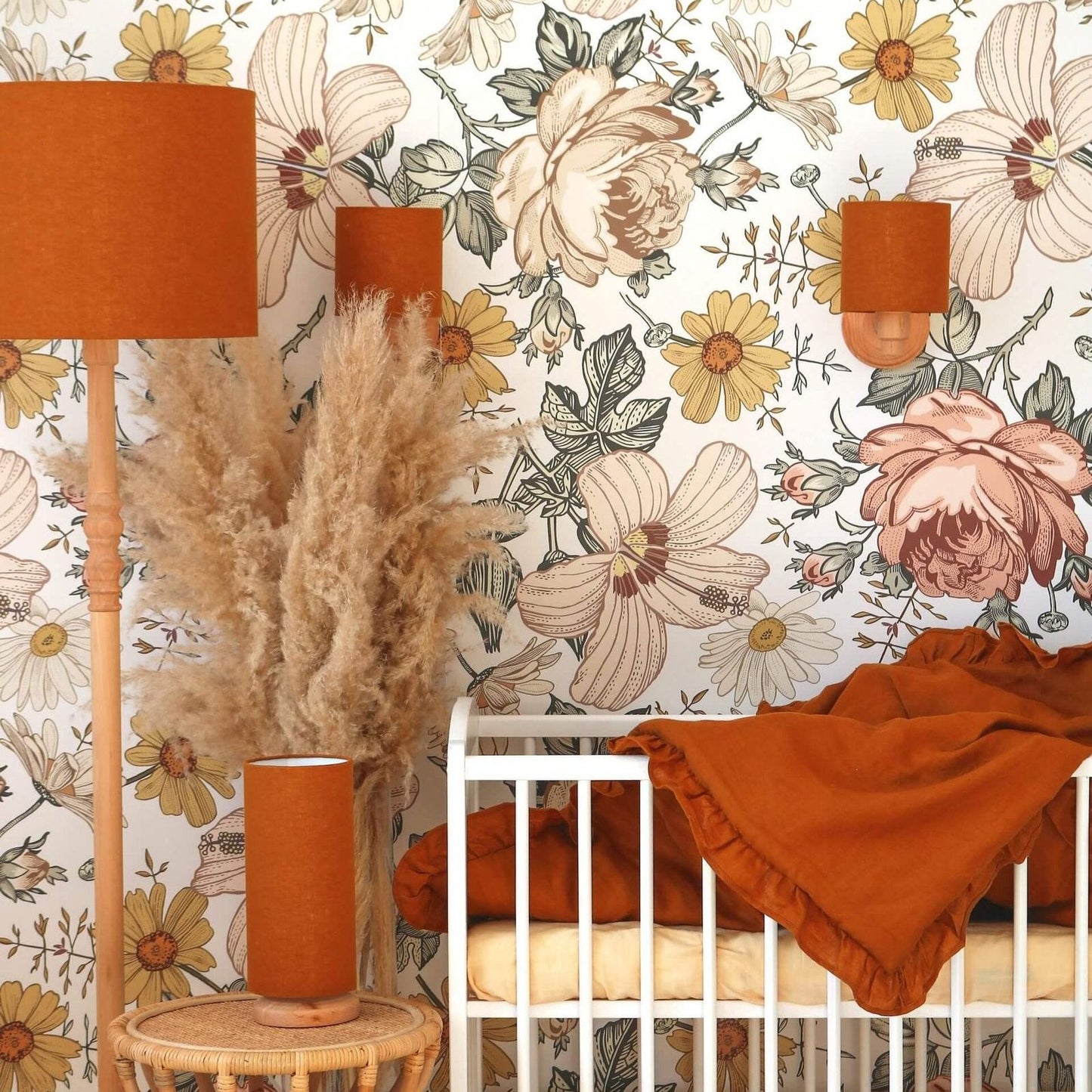 Wandlamp Linnen- Mustard