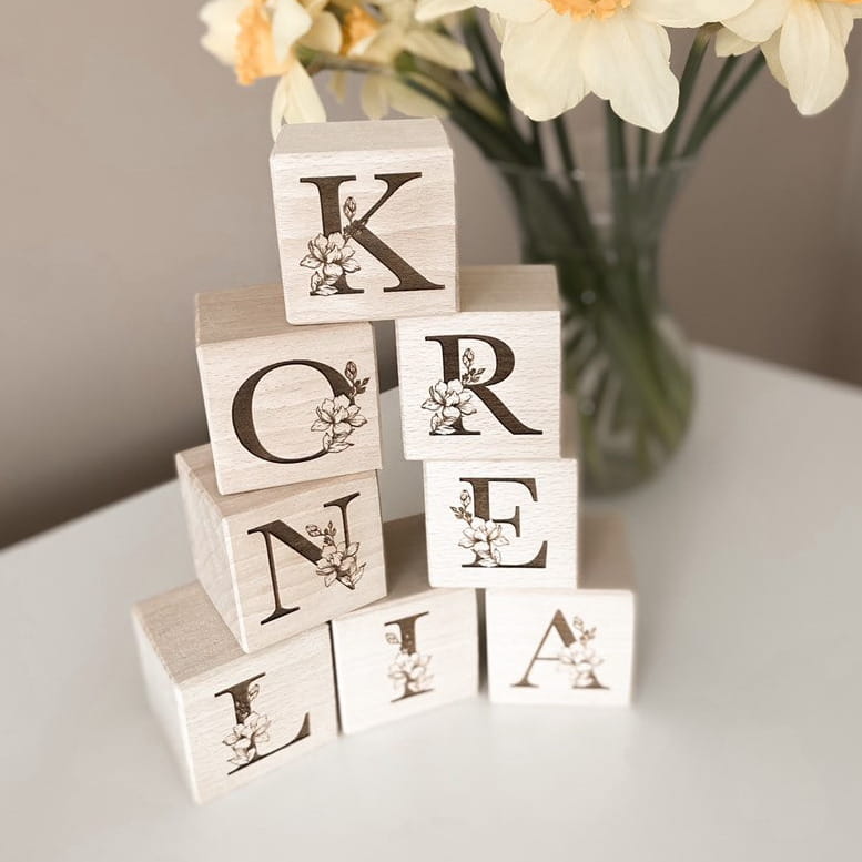 Bloc(s) de lettres en bois