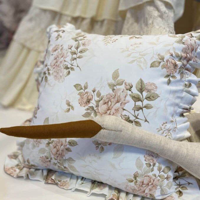 Coussin Roses Vintage - Rembourrage inclus