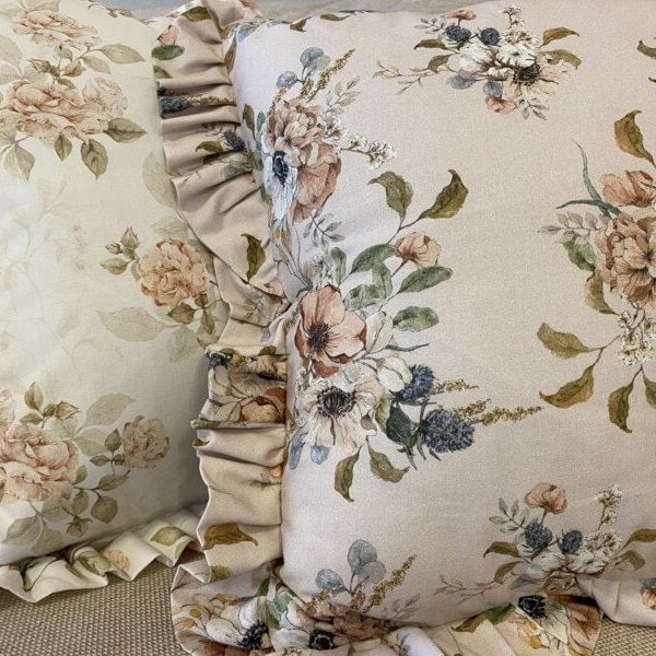 Coussin Roses Vintage - Rembourrage inclus