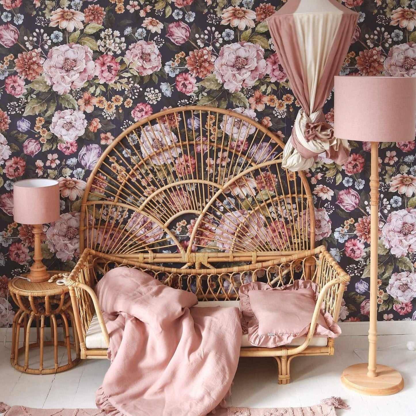 Hanglamp Linnen-Powder Pink