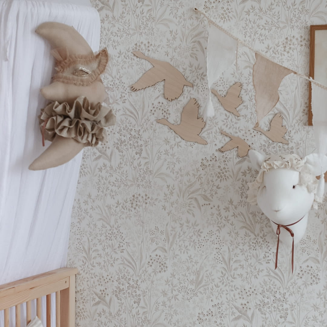 Houten effen ganzen set muurdecoratie