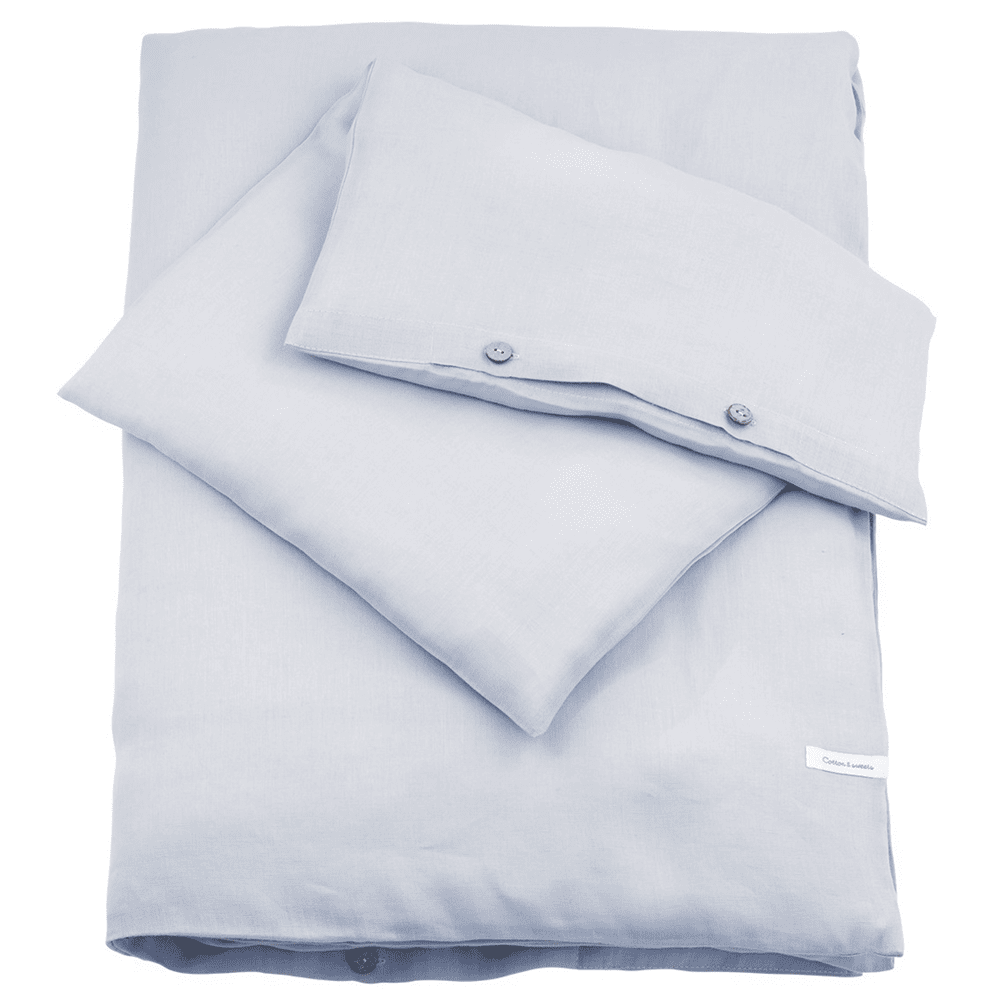 Linen Light Blue bedding set - Cotton & Sweets 100x 135cm