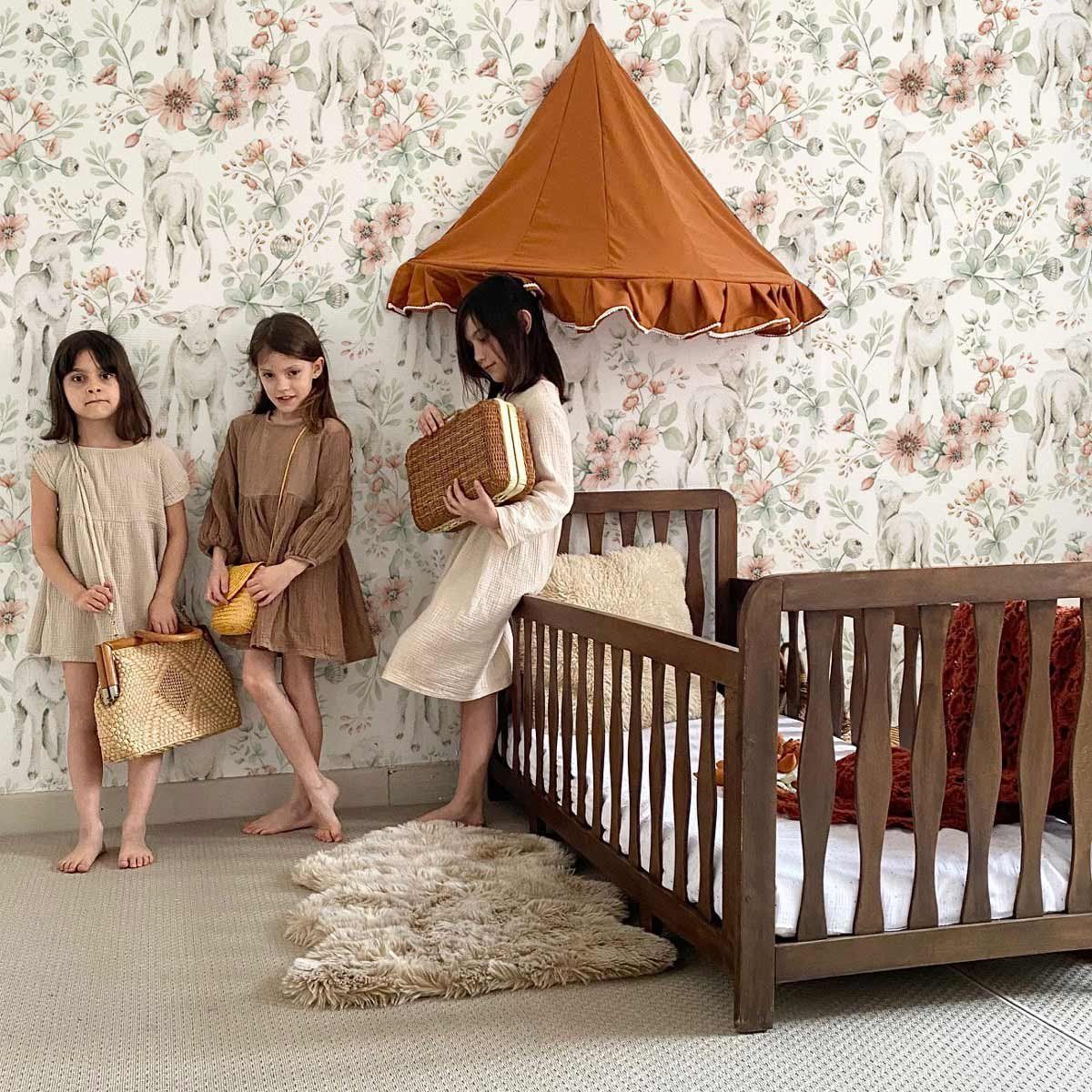 'Little Lambs' Behang