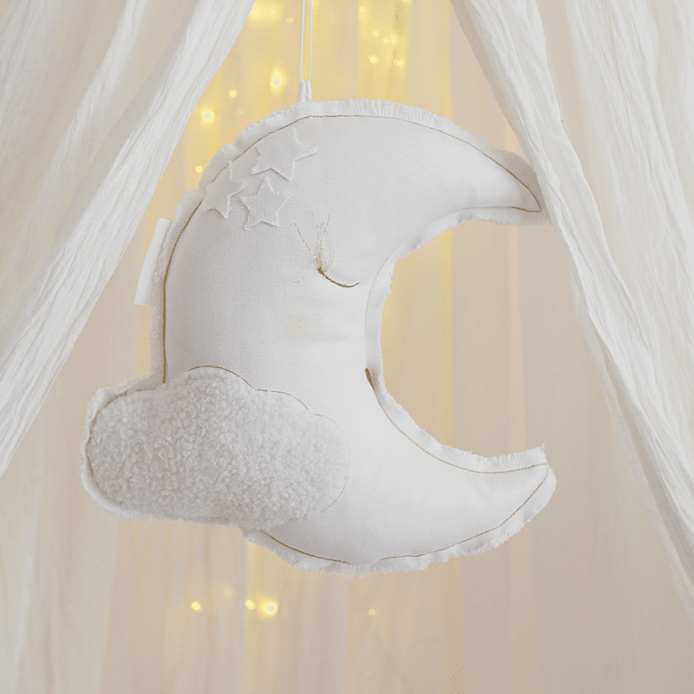 Louis Lune mobile Linen White-Cotton & Sweets