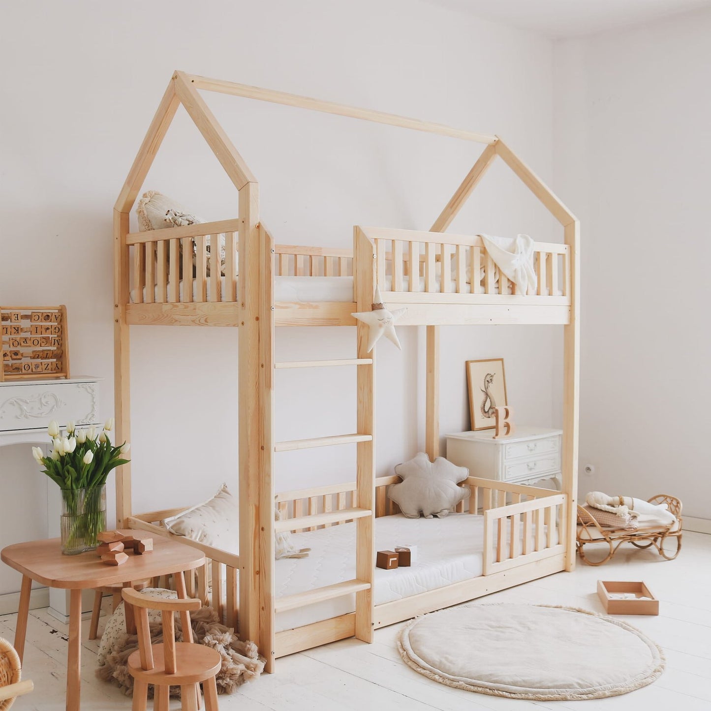 Fast delivery - Luna half-height bunk bed, 190/90 cm