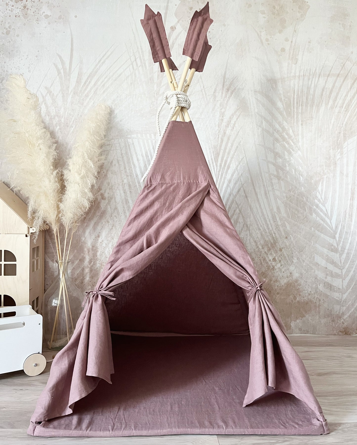 Tipi Tent Linnen Marsala