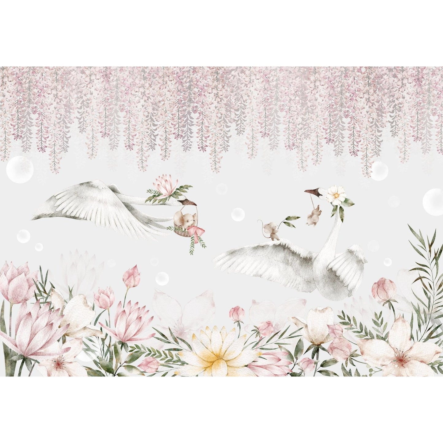 Magical Swans - Wallpaper