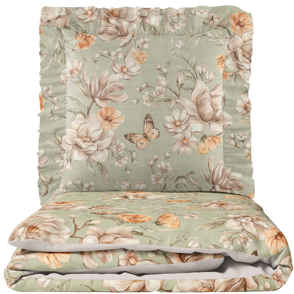 Parure de lit Fleurs Vertes