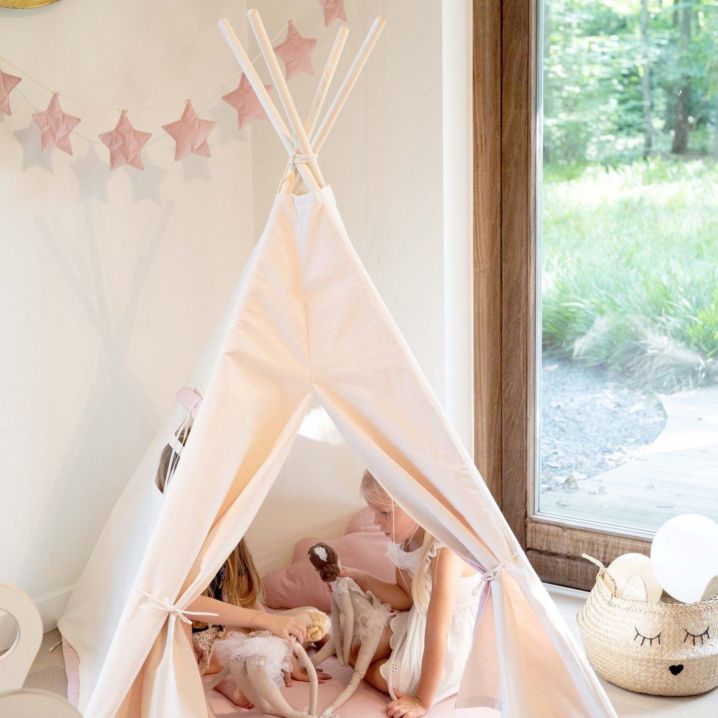 Tipi tent 'Ice cream' , inclusief mat en kussens