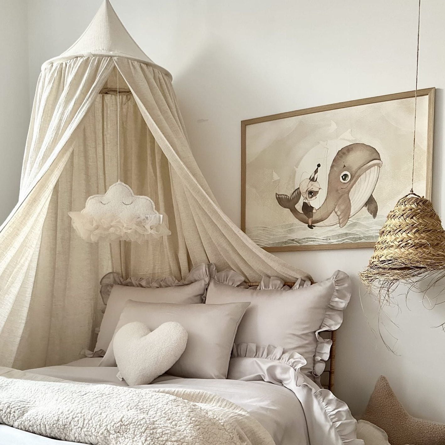Bedhemel Cotton & Sweets Linnen Mousseline Mix "Natural"