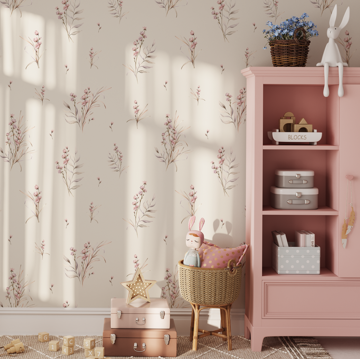 Behang Powder Twigs Mini- 2 rollen