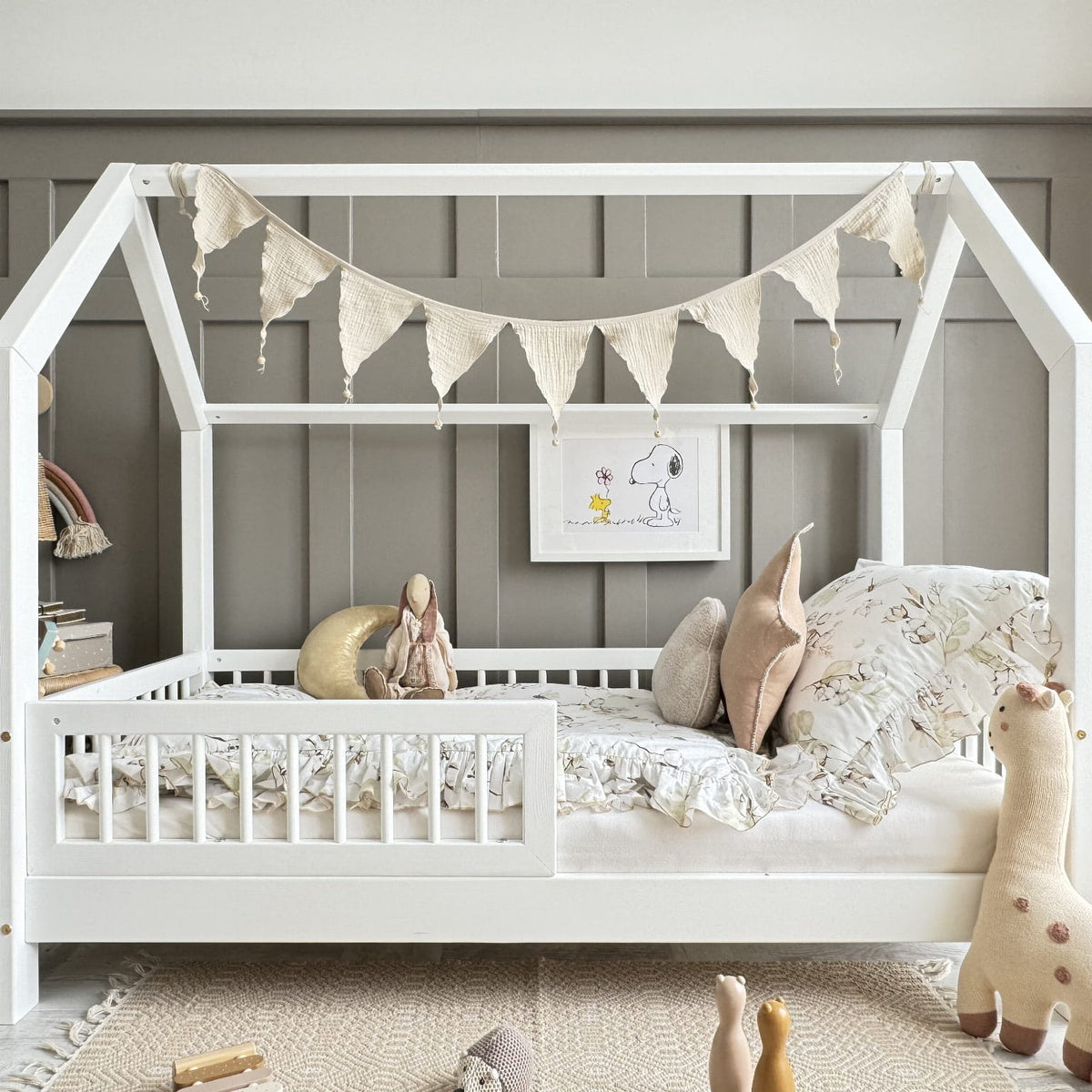 Huis bed Peale. 160/ 80 cm White