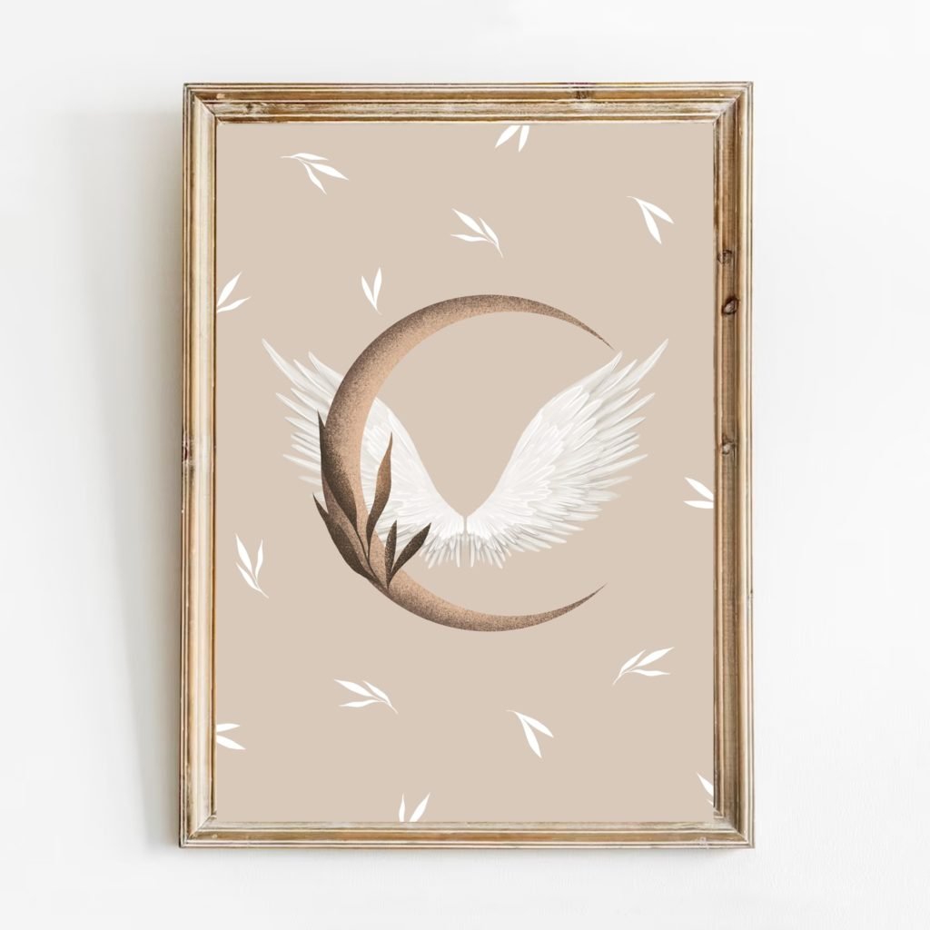 Poster A3+ lijst- Magical Wings