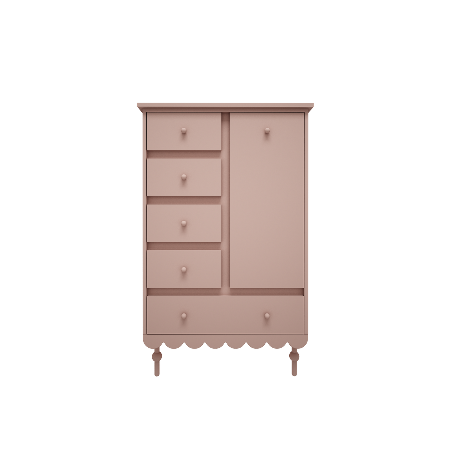 Commode / commode 'Babushka' - Rose