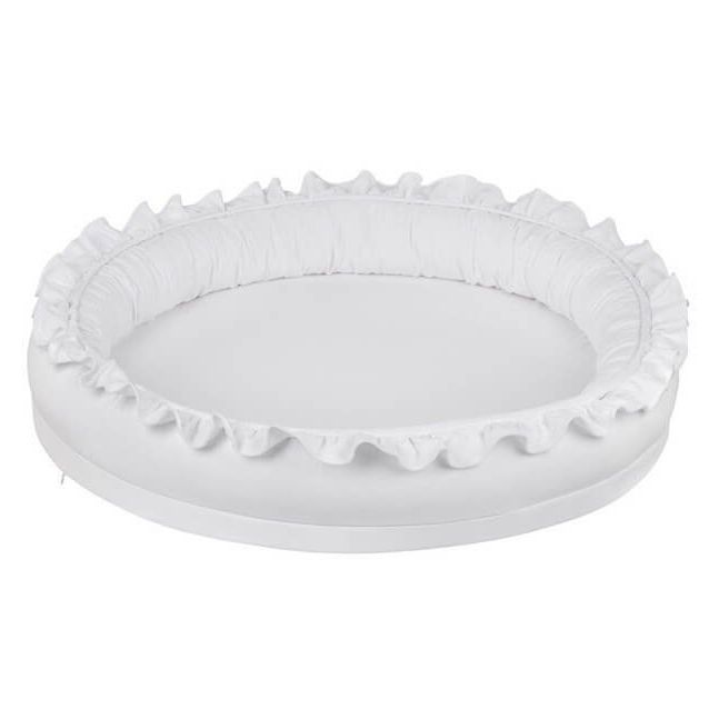 Cotton & Sweets Small Junior nest - Basic with ruffles- White